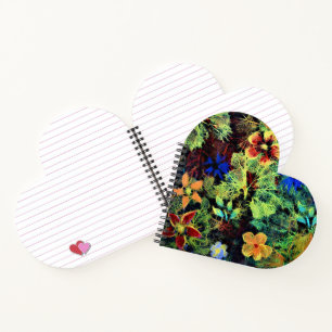 It's In the Colours Heart Shaped Notebook