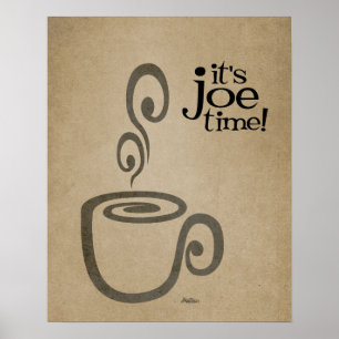 It's Joe Time Coffee Cup Print