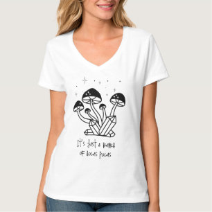 It's Just a Bunch Of Hocus Pocus Black Toadstools T-Shirt