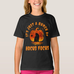 It's Just a Bunch of Hocus Pocus Cat Pumpkin T-Shirt