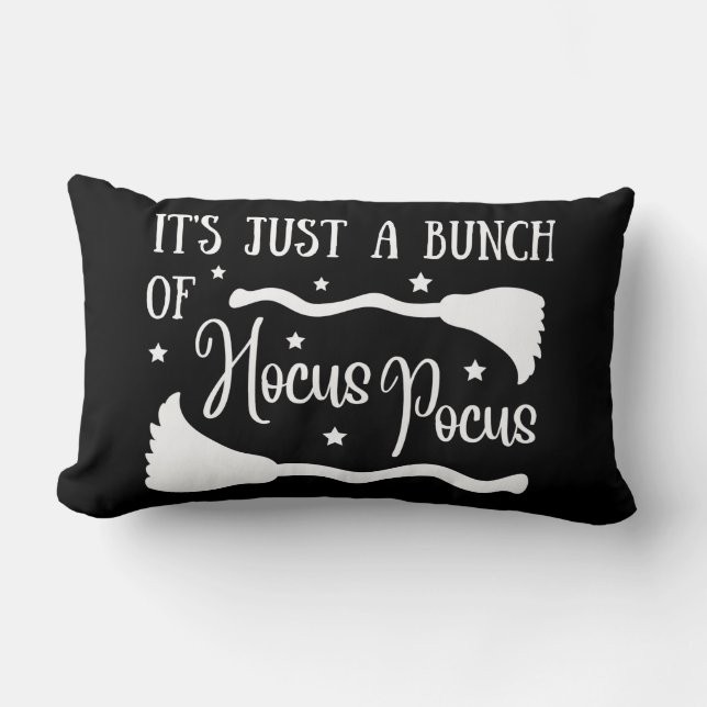 It's Just A Bunch Of Hocus Pocus Halloween Lumbar Cushion (Front)