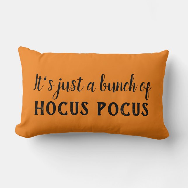 It's just a bunch of hocus pocus lumbar cushion (Front)