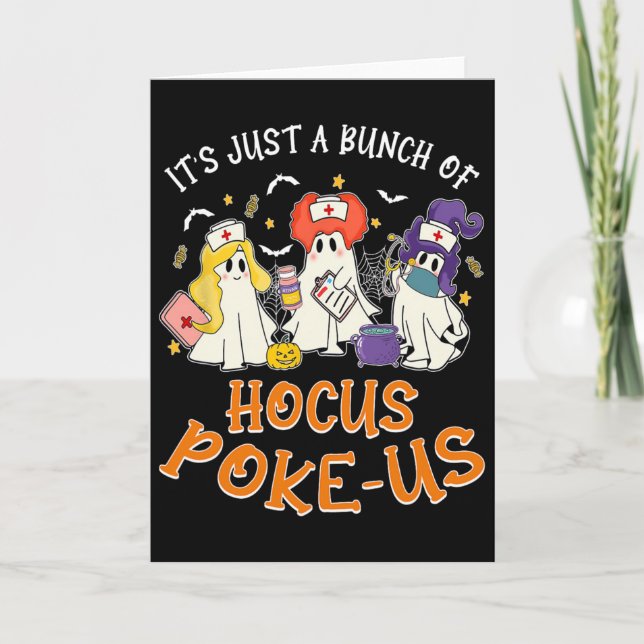 It's Just A Bunch Of Hocus Poke-us  Card (Front)