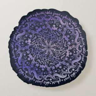 It's just a phase moon phases moonchild            round cushion
