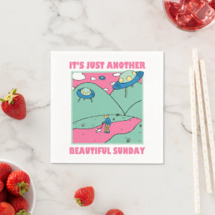 It's Just Another Beautiful Sunday Napkin