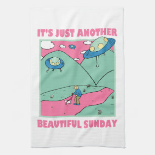 It's Just Another Beautiful Sunday Tea Towel