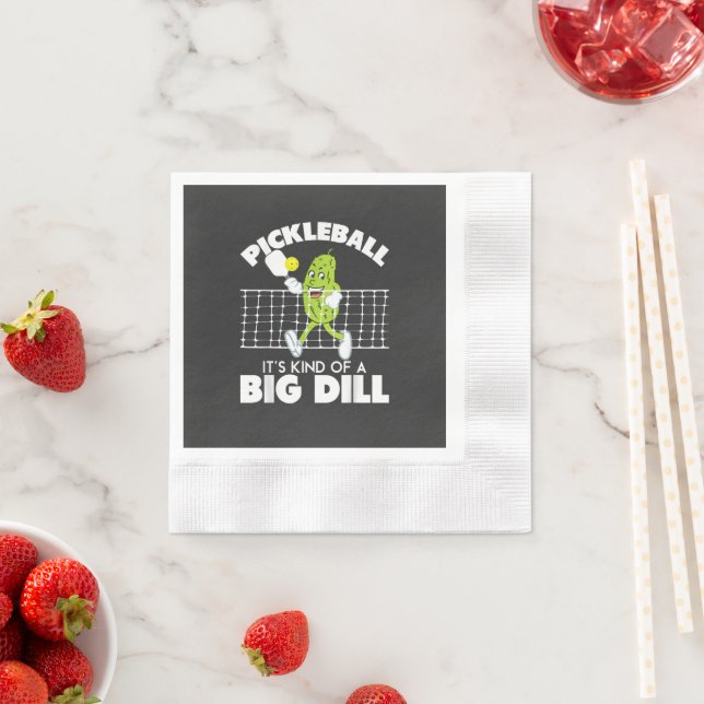 It's Kind of A Big Dill - Funny Pickleball Paddle Napkin (Insitu)