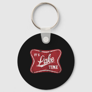 It's Lake Time Funny Fishing Key Ring