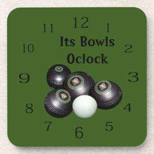 Its Lawn Bowls Oclock, Coaster