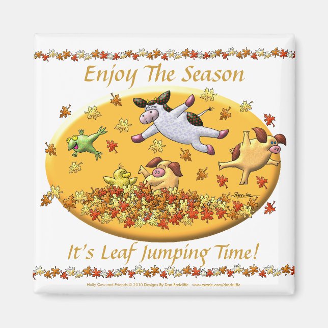 It's Leaf Jumping Time! Magnet (Front)