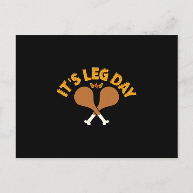It's Leg Day Postcard (Front)