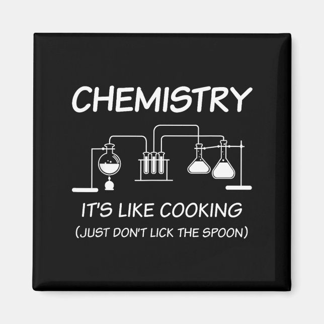 It's Like Cooking Just Don't Lick The Son Funny Ch Magnet (Front)