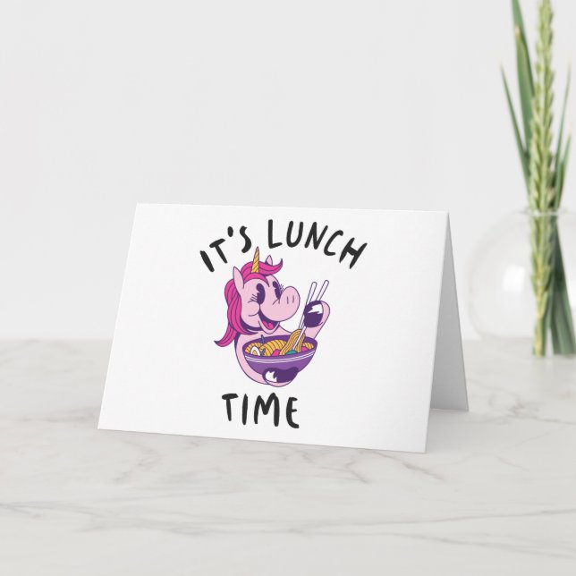 It's Lunch Time Card (Front)