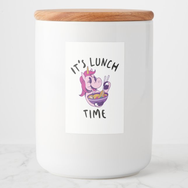 It's Lunch Time Food Label (Front)