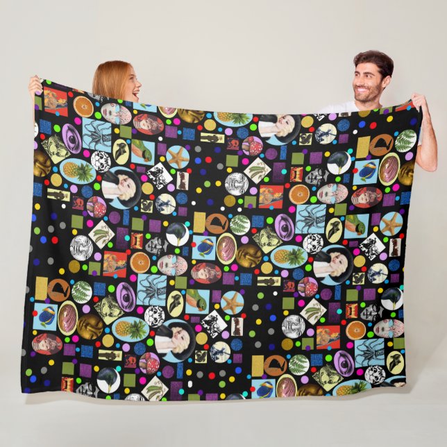 It's Mad, Mad, Mad World Fleece Blanket, Large Blanket (In Situ)