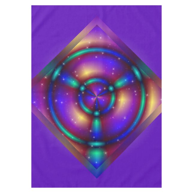 IT'S MAGIC Apopphysis Fractal I + your idea Tablecloth (Front)
