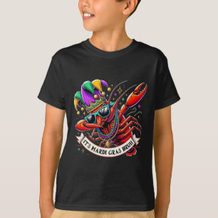 It's Mardi Gras Bruh - Funny Dabbing Crayfish Mard T-Shirt
