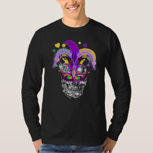 It's Mardi Gras When You're Dead Inside Jester Mas T-Shirt