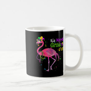 Its Mardi Gras Y'all Flamingo Costume Girls Women Coffee Mug