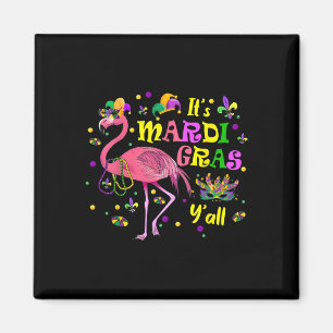 Its Mardi Gras Y'all Flamingo Costume Girls Women  Magnet