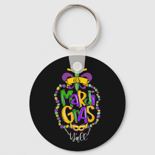 Its Mardi Gras Yall Funny Mardi Gras Party Mask Co Key Ring