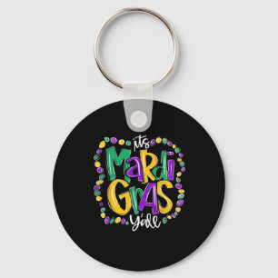 Its Mardi Gras Yall Mardi Gras Party Mask Costume Key Ring