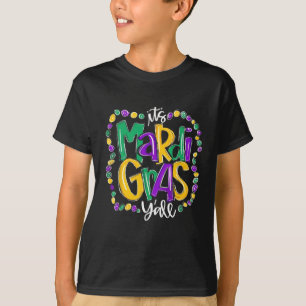 Its Mardi Gras Yall Mardi Gras Party Mask Costume T-Shirt