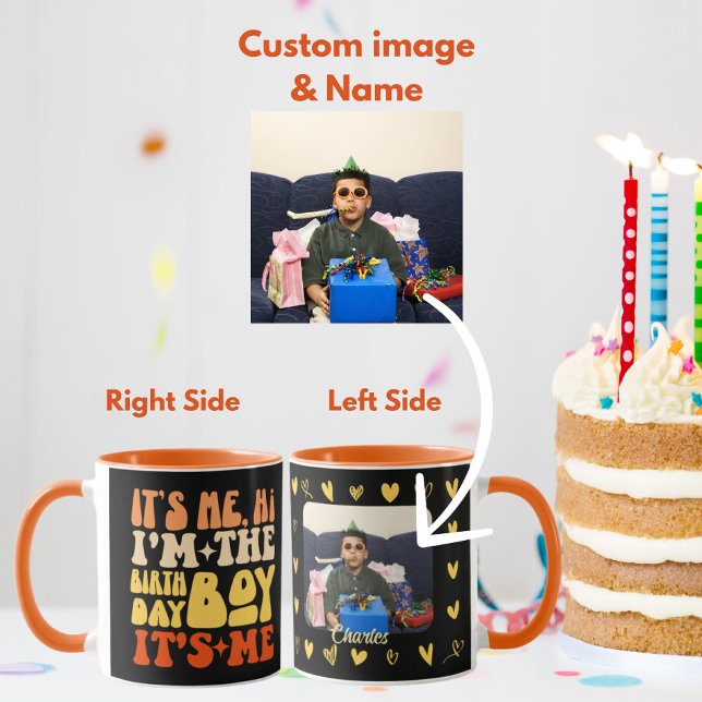It's Me Hi I'm The Birthday Boy Personalised Gift Mug (Creator Uploaded)