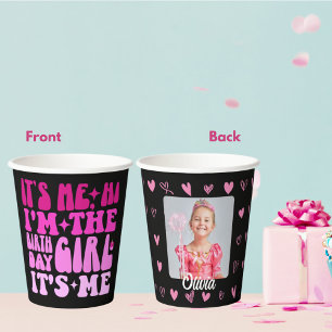 It's Me Hi I'm The Birthday Girl Personalised Gift Paper Cups