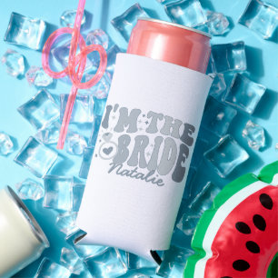 It's Me Hi I'm the Bride Its Me Cool Personalised Seltzer Can Cooler