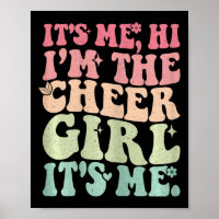Its Me Hi I'm The Cheer Girl Teens Funny Cheerlead