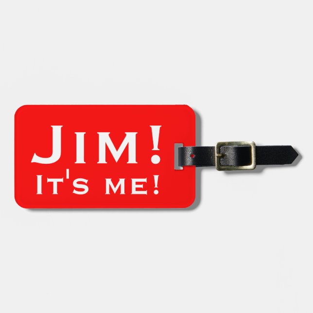 It's me! Personalised Luggage tags. Tag (Front Horizontal)