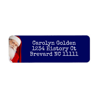 It's Me Santa Return Address Label Typewriter Font