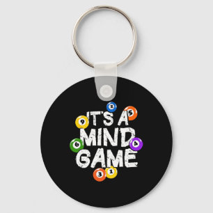 It's Mind Game Snooker Pool Billiards Player Key Ring