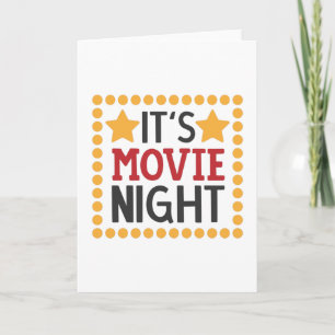 It's movie night card
