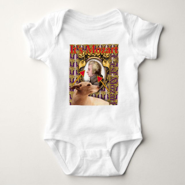 It's Mozart Baby One-piece Baby Bodysuit (Front)