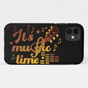 It's Music Time, Gold Guitar Musical Case-Mate iPhone Case