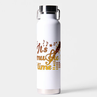 It's Music Time, Gold Guitar Musical Water Bottle