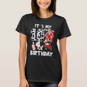 It's My 10th Birthday Party Barnyard Farm Animal 1 T-Shirt