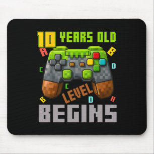 It's My 10th Birthday Pixel Gaming Controller 10 Y Mouse Pad
