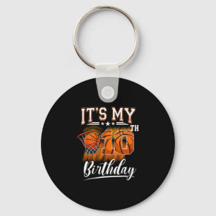 It's My 10th Birthday Sketll Theme 10 Years Old Bi Key Ring