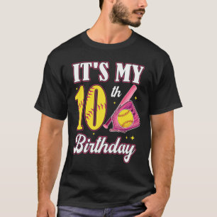 It's My 10th Birthday Softll Girl 10 Year Old Part T-Shirt
