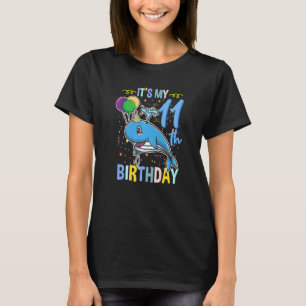 Its My 11th Birthday Blue Whale Sea Animal 1 T-Shirt