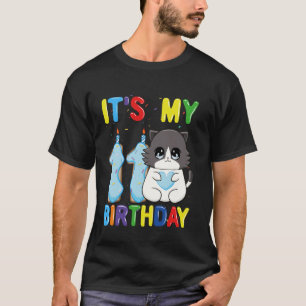 It's My 11th Birthday Boy 11 Year Old Ragdoll Cat T-Shirt