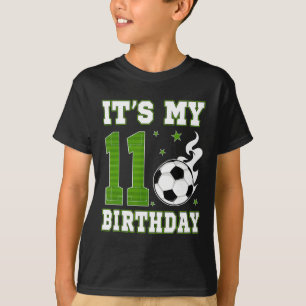 It's My 11th Birthday Boy Soccer Footll 11 Years O T-Shirt