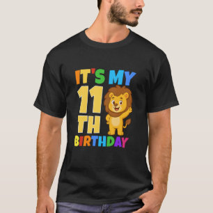 It's My 11th Birthday Lion Safari Jungle Theme Par T-Shirt