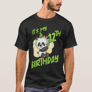 Its My 12 Birthday Panda T-Shirt