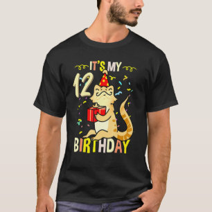 Its My 12th Birthday Bearded Dragon Lizard T-Shirt