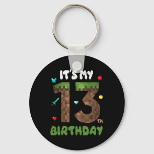 Its My 13th Birthday Funny 13 Yrs Old Video Gamer  Key Ring
