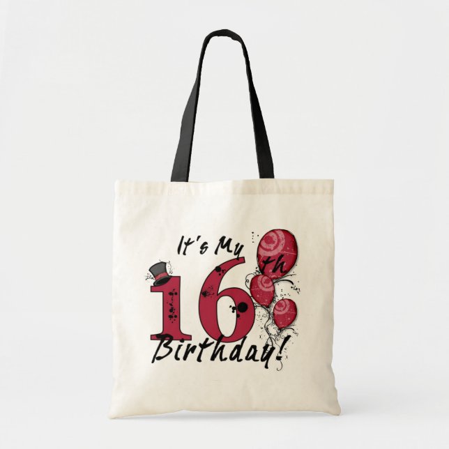 It's my 16th birthday grunge balloon bag (Front)